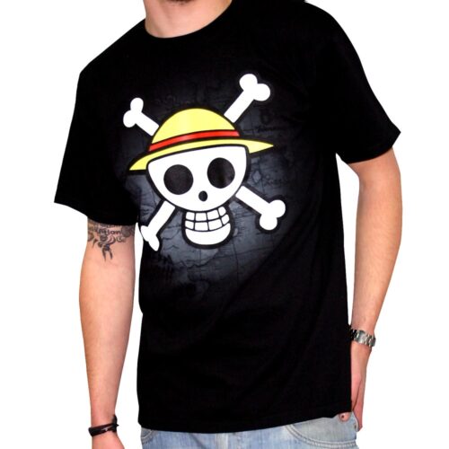 One Piece - Camiseta M/C hombre skull con mapa