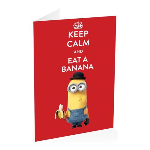 - Tarjeta Minions Keep Calm and Eat a Banana