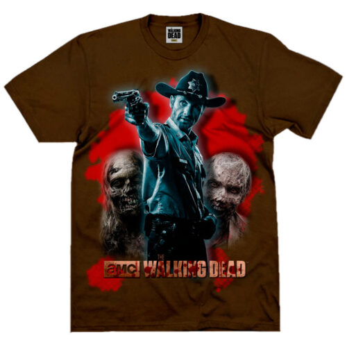 The Walking Dead - Camiseta Rick Grimes marrón