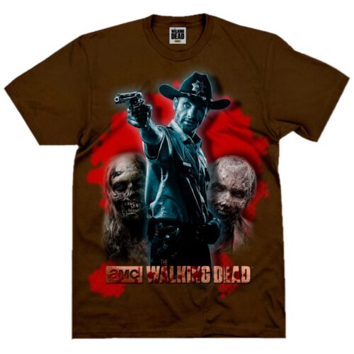 The Walking Dead - Camiseta Rick Grimes marrón